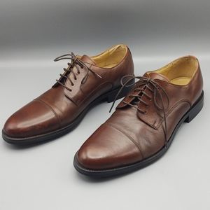 Chaps Leather Laced Loafers 10.5
